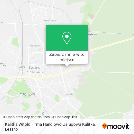 Mapa Kalitka Witold Firma Handlowo Usługowa Kalitka