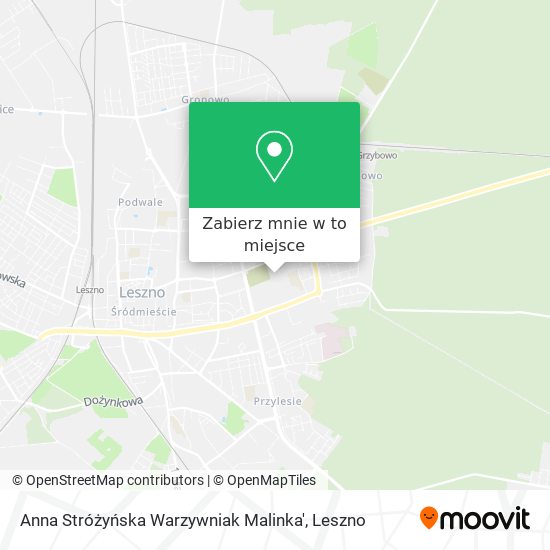 Mapa Anna Stróżyńska Warzywniak Malinka'