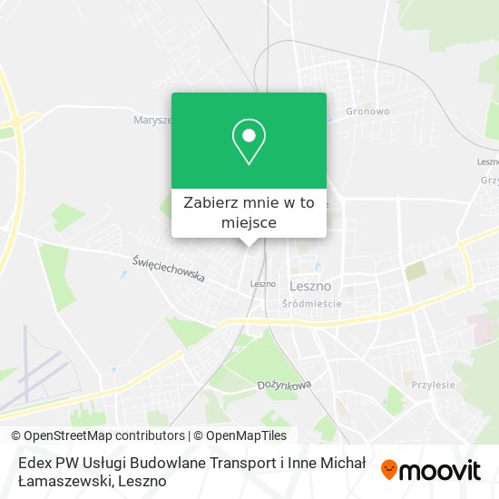 Mapa Edex PW Usługi Budowlane Transport i Inne Michał Łamaszewski