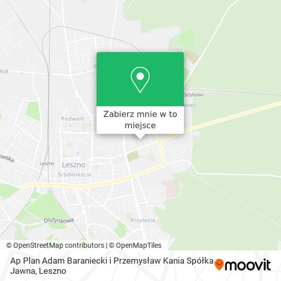 Mapa Ap Plan Adam Baraniecki i Przemysław Kania Spółka Jawna