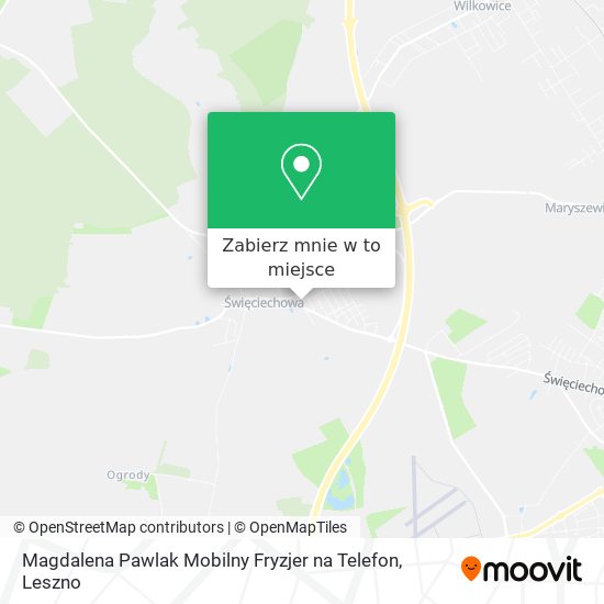 Mapa Magdalena Pawlak Mobilny Fryzjer na Telefon
