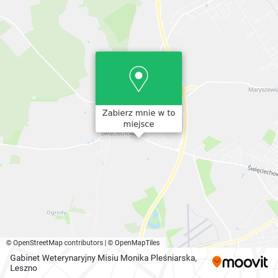 Mapa Gabinet Weterynaryjny Misiu Monika Pleśniarska