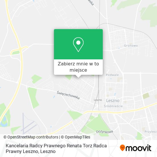 Mapa Kancelaria Radcy Prawnego Renata Torz Radca Prawny Leszno