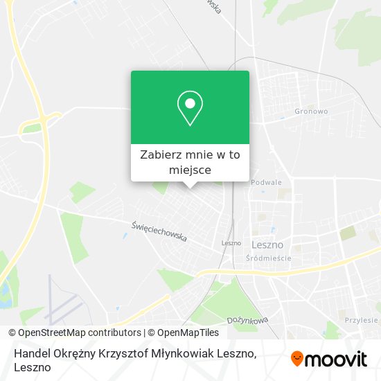 Mapa Handel Okrężny Krzysztof Młynkowiak Leszno