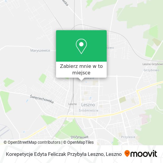 Mapa Korepetycje Edyta Feliczak Przybyła Leszno