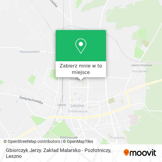 Mapa Gbiorczyk Jerzy. Zakład Malarsko - Pozłotniczy