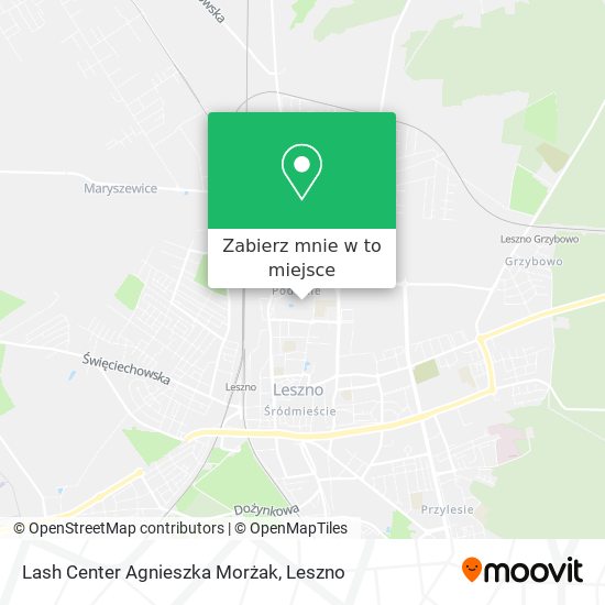 Mapa Lash Center Agnieszka Morżak