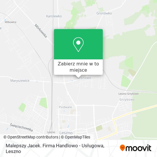 Mapa Malepszy Jacek. Firma Handlowo - Usługowa