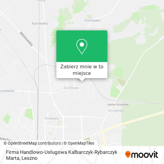 Mapa Firma Handlowo-Usługowa Kalbarczyk-Rybarczyk Marta
