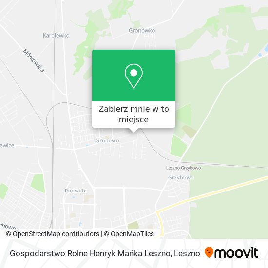 Mapa Gospodarstwo Rolne Henryk Mańka Leszno