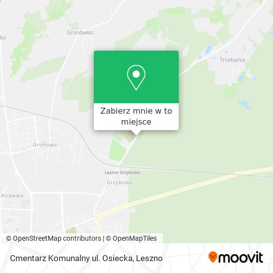 Mapa Cmentarz Komunalny ul. Osiecka