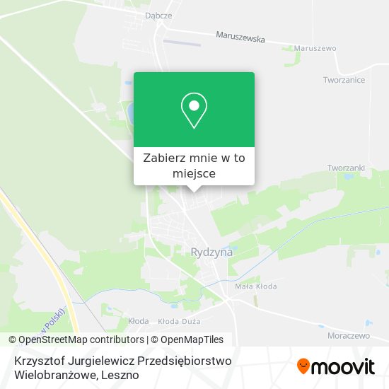 Mapa Krzysztof Jurgielewicz Przedsiębiorstwo Wielobranżowe