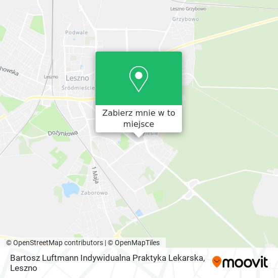 Mapa Bartosz Luftmann Indywidualna Praktyka Lekarska