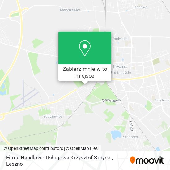 Mapa Firma Handlowo Usługowa Krzysztof Sznycer