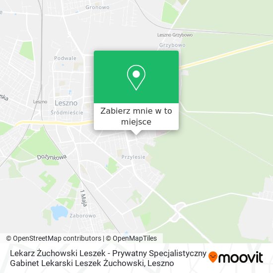 Mapa Lekarz Żuchowski Leszek - Prywatny Specjalistyczny Gabinet Lekarski Leszek Żuchowski