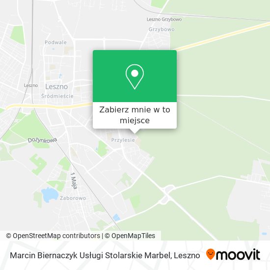 Mapa Marcin Biernaczyk Usługi Stolarskie Marbel