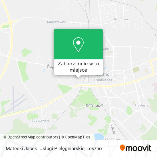 Mapa Matecki Jacek. Usługi Pielęgniarskie