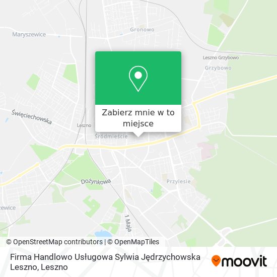 Mapa Firma Handlowo Usługowa Sylwia Jędrzychowska Leszno