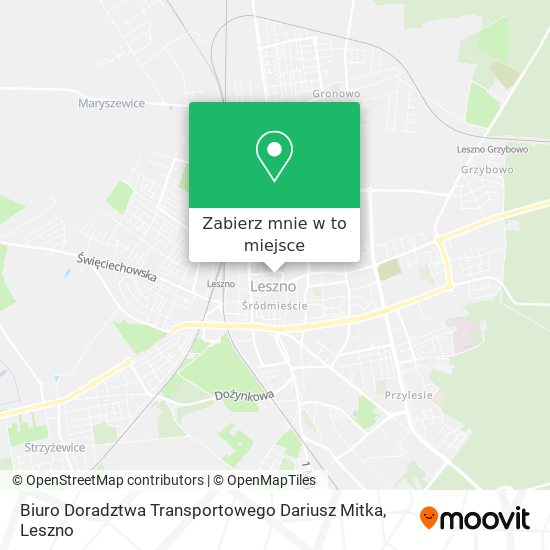 Mapa Biuro Doradztwa Transportowego Dariusz Mitka