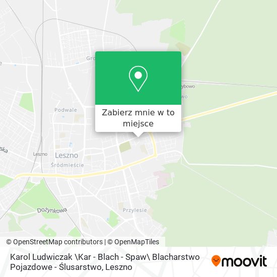 Mapa Karol Ludwiczak \Kar - Blach - Spaw\ Blacharstwo Pojazdowe - Ślusarstwo