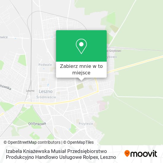 Mapa Izabela Kniażewska Musiał Przedsiębiorstwo Produkcyjno Handlowo Usługowe Rolpex