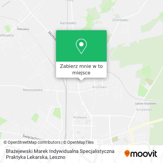 Mapa Błażejewski Marek Indywidualna Specjalistyczna Praktyka Lekarska
