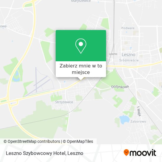 Mapa Leszno Szybowcowy Hotel