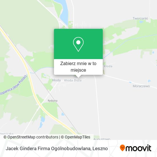 Mapa Jacek Gindera Firma Ogólnobudowlana
