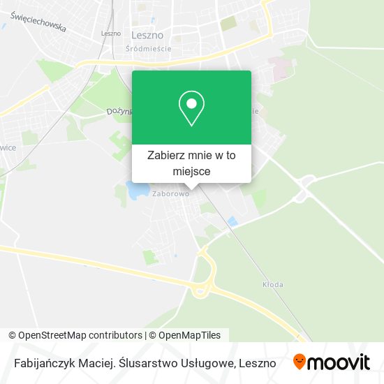 Mapa Fabijańczyk Maciej. Ślusarstwo Usługowe
