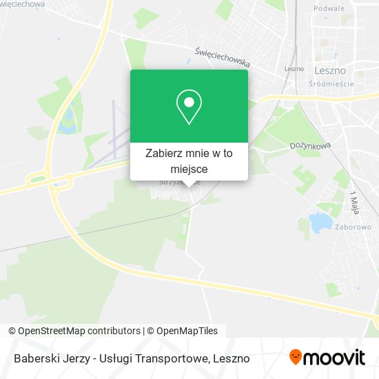 Mapa Baberski Jerzy - Usługi Transportowe
