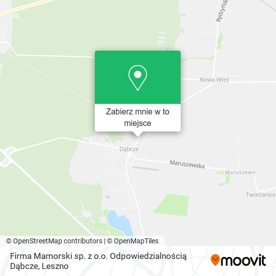 Mapa Firma Mamorski sp. z o.o. Odpowiedzialnością Dąbcze