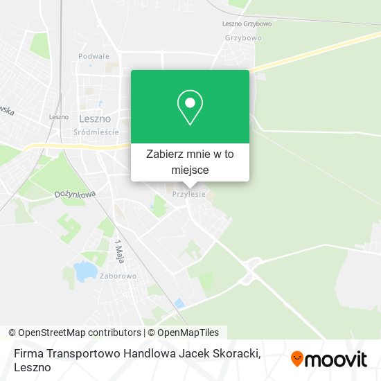 Mapa Firma Transportowo Handlowa Jacek Skoracki