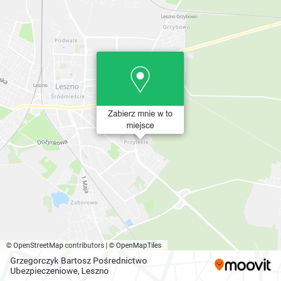 Mapa Grzegorczyk Bartosz Pośrednictwo Ubezpieczeniowe
