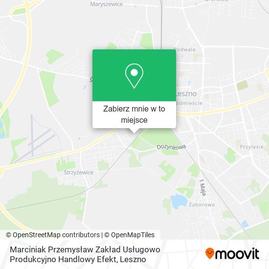 Mapa Marciniak Przemysław Zakład Usługowo Produkcyjno Handlowy Efekt
