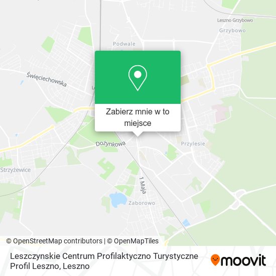 Mapa Leszczynskie Centrum Profilaktyczno Turystyczne Profil Leszno