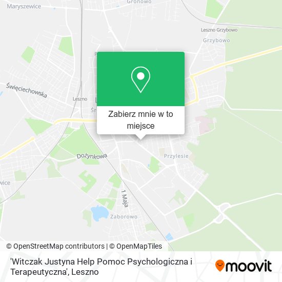 Mapa 'Witczak Justyna Help Pomoc Psychologiczna i Terapeutyczna'