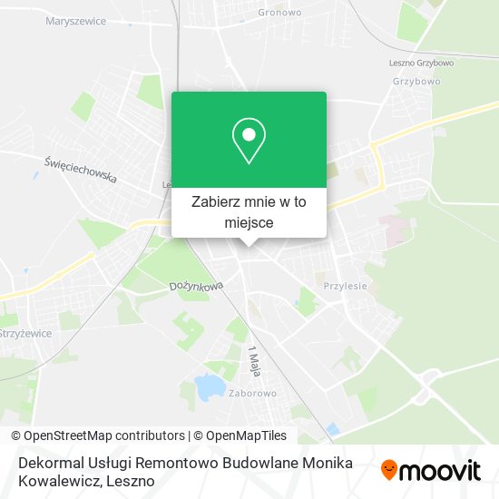 Mapa Dekormal Usługi Remontowo Budowlane Monika Kowalewicz
