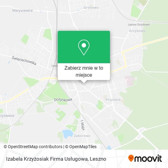 Mapa Izabela Krzyżosiak Firma Usługowa