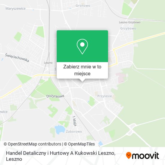 Mapa Handel Detaliczny i Hurtowy A Kukowski Leszno
