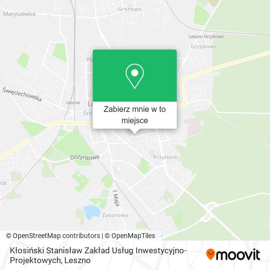 Mapa Kłosiński Stanisław Zakład Usług Inwestycyjno-Projektowych