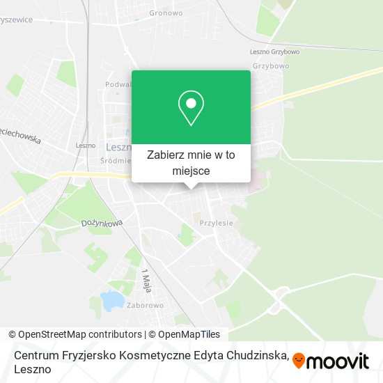 Mapa Centrum Fryzjersko Kosmetyczne Edyta Chudzinska