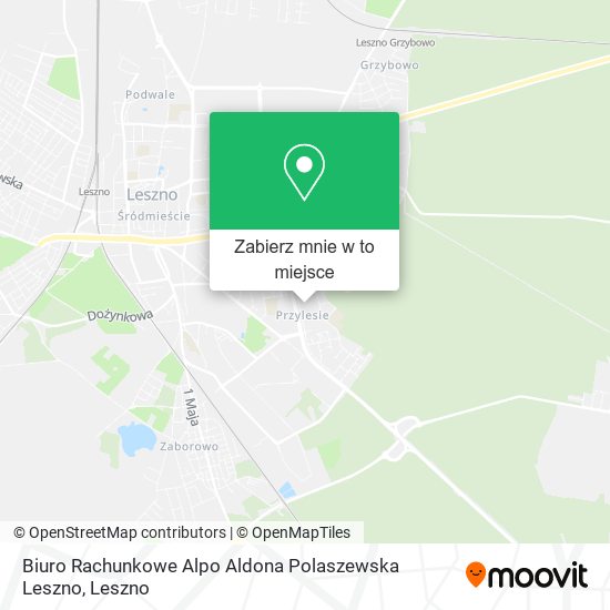 Mapa Biuro Rachunkowe Alpo Aldona Polaszewska Leszno