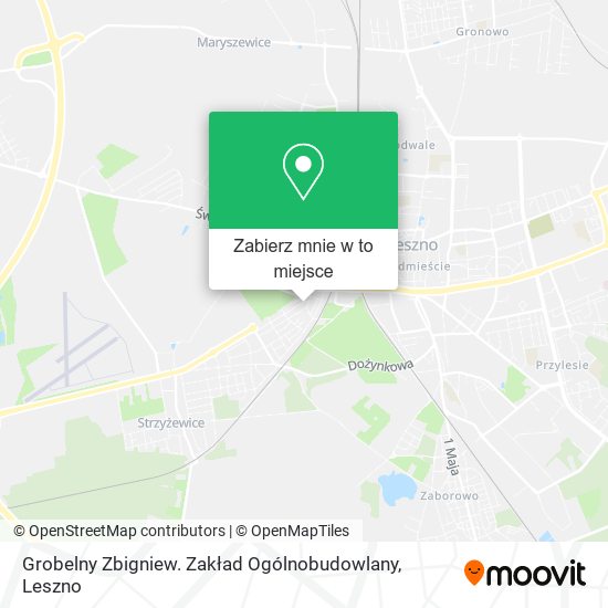 Mapa Grobelny Zbigniew. Zakład Ogólnobudowlany