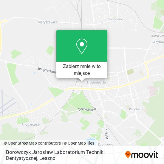 Mapa Borowczyk Jarosław Laboratorium Techniki Dentystycznej