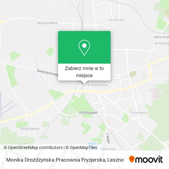 Mapa Monika Drożdżyńska Pracownia Fryzjerska