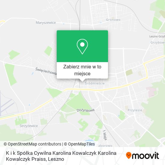 Mapa K i k Spółka Cywilna Karolina Kowalczyk Karolina Kowalczyk Praiss