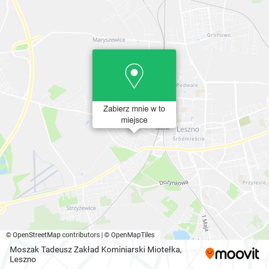 Mapa Moszak Tadeusz Zakład Kominiarski Miotełka