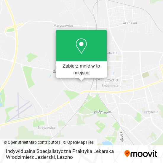 Mapa Indywidualna Specjalistyczna Praktyka Lekarska Włodzimierz Jezierski