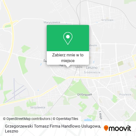 Mapa Grzegorzewski Tomasz Firma Handlowo Usługowa