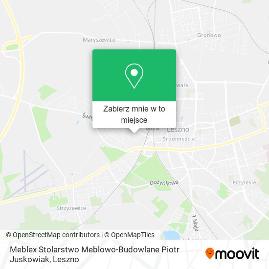 Mapa Meblex Stolarstwo Meblowo-Budowlane Piotr Juskowiak